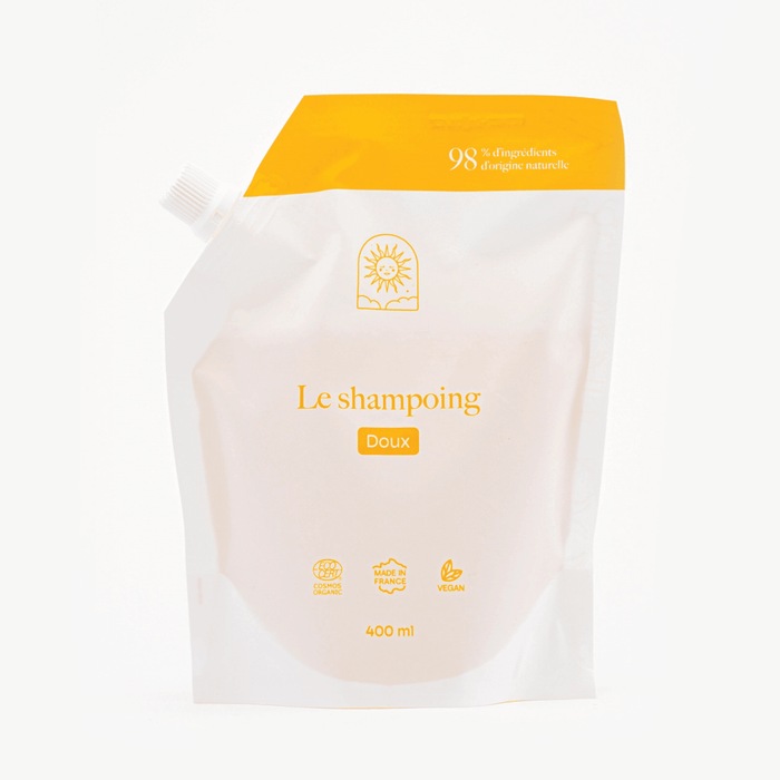 Shampoing BIO doux sans sulfates : Recharge grand format - Maison Soleil