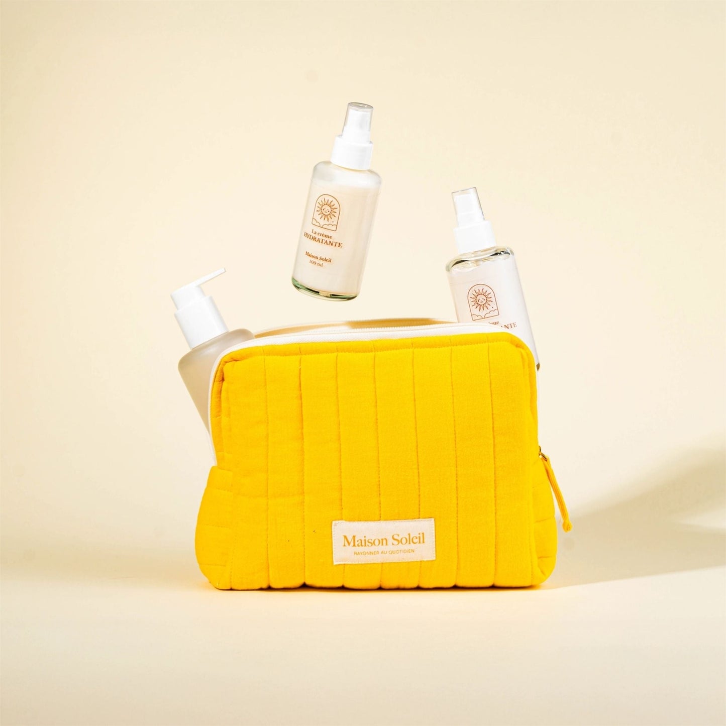 Trousse de toilette en gaze de coton bio - Maison Soleil