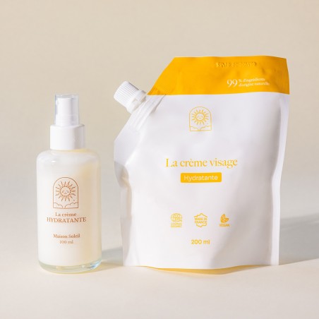 Recharge Crème Visage Hydratante Bio – Grand Format