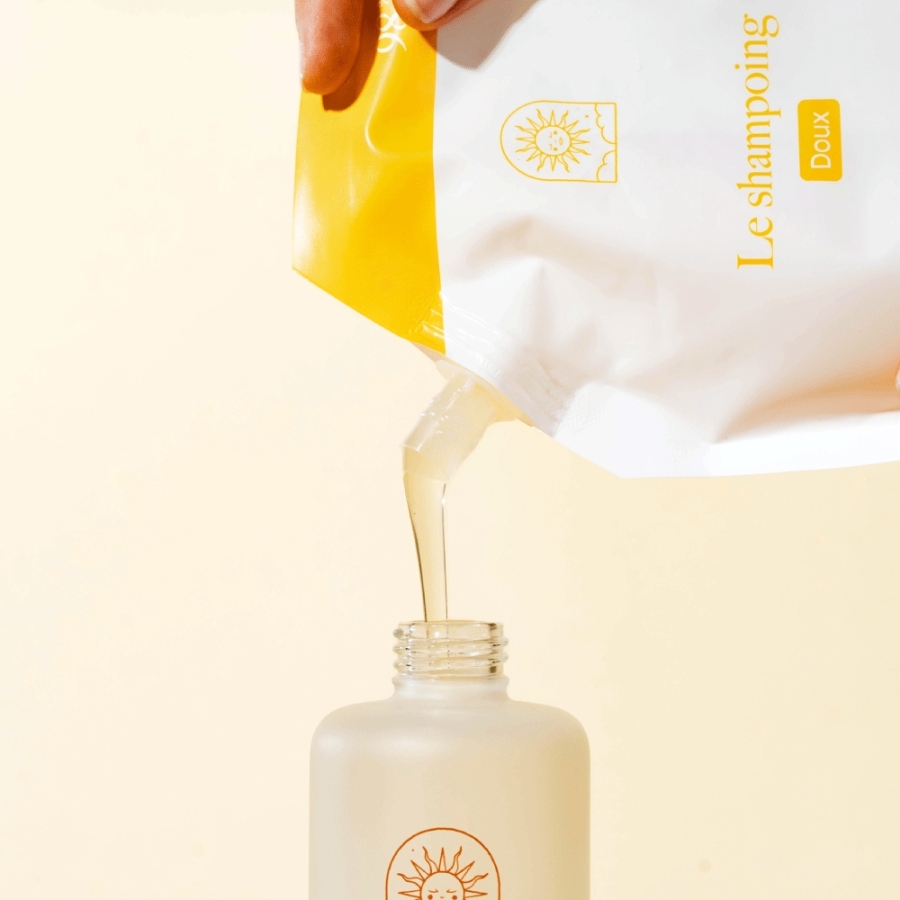Shampoing Doux Bio : recharge grand format