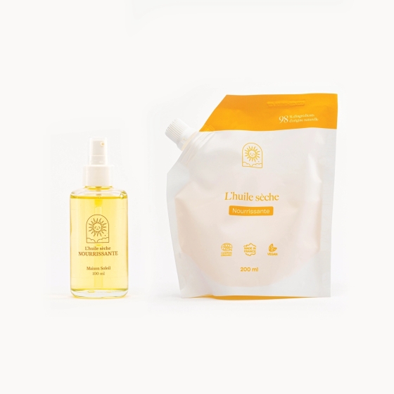 Huile sèche corps : huile sèche nourrit et protège votre peau