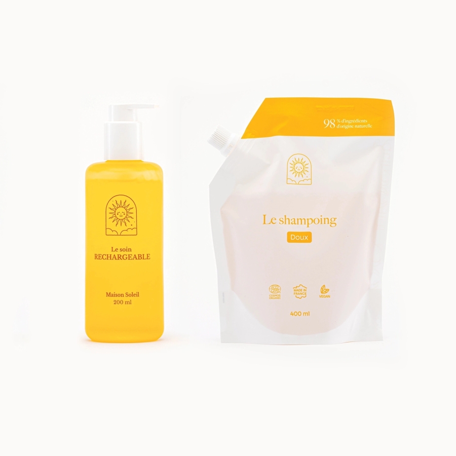 Shampoing Doux Bio : recharge grand format