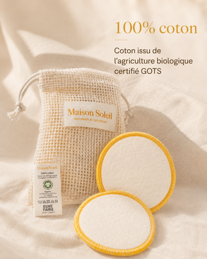 Cotons lavables réutilisables - zéro déchet
