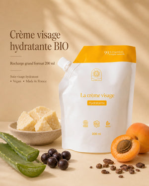 Crème visage hydratante : peau lisse et lumineuse