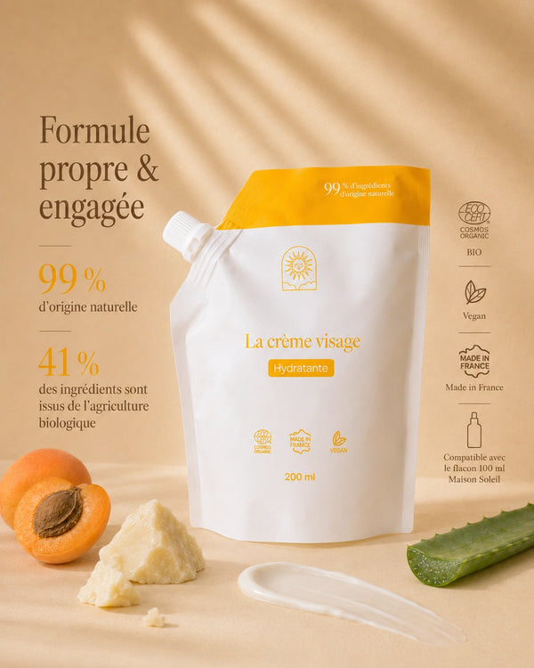 Crème visage hydratante : peau lisse et lumineuse