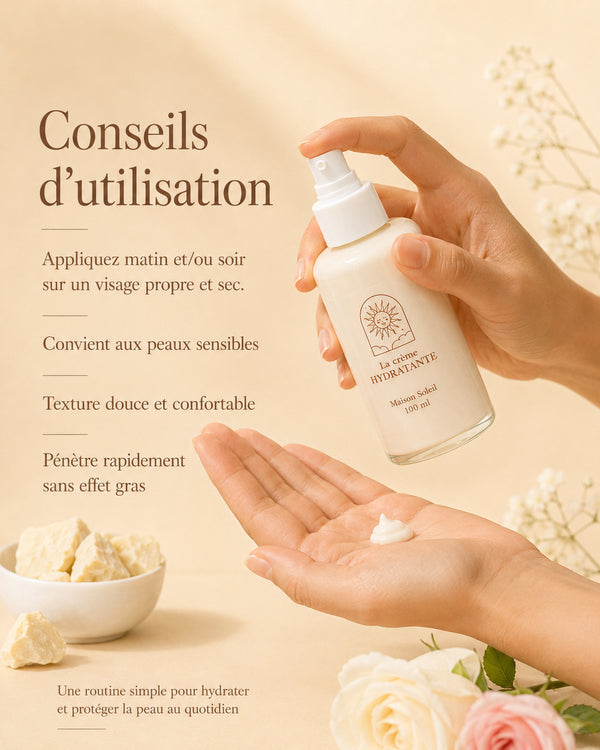 Crème visage : hydratation et bonne mine