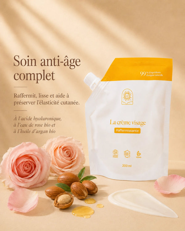 Crème visage : raffermissante et anti-âge