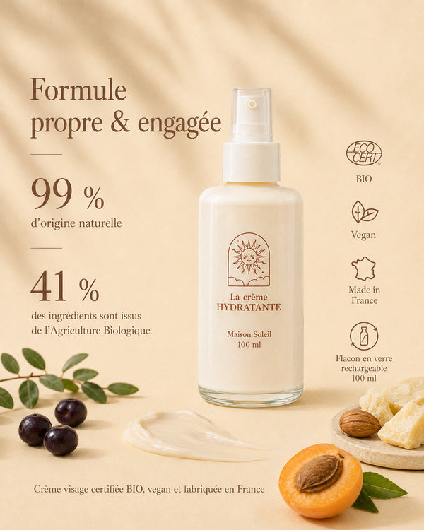 Crème visage : hydratation et bonne mine