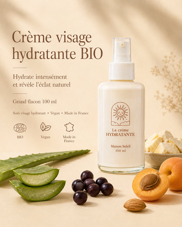 Crème visage : hydratation et bonne mine