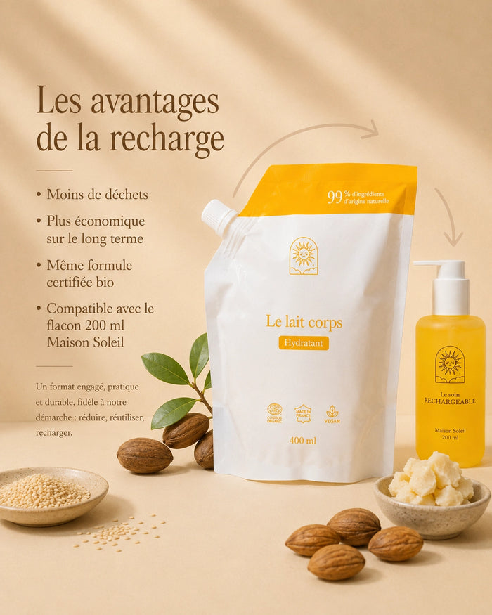 Lait corps : nourrissant et enveloppant