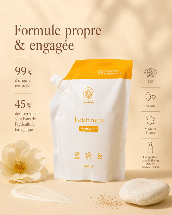 Lait corps : nourrissant et enveloppant