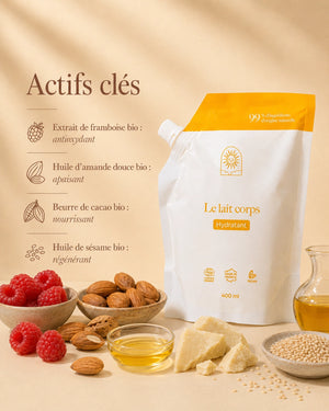 Lait corps : nourrissant et enveloppant