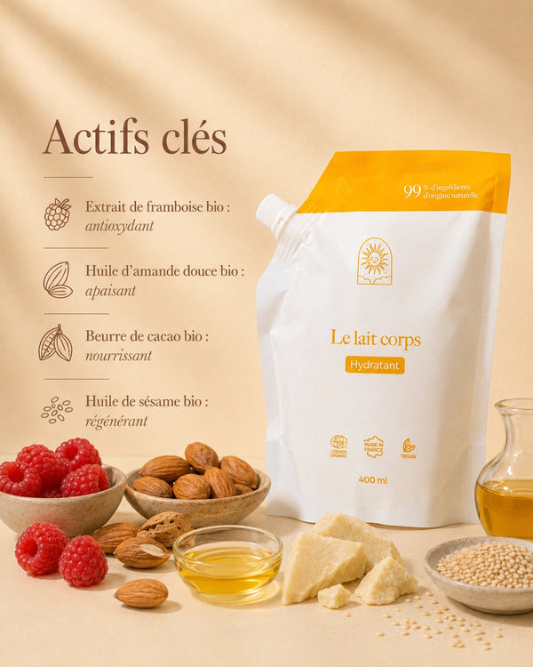Lait corps : nourrissant et enveloppant