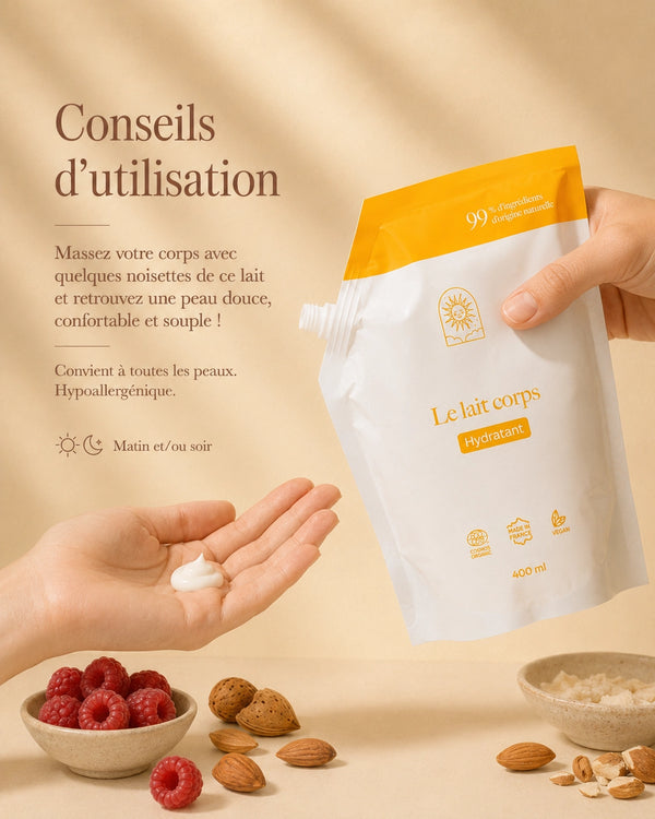 Lait corps : nourrissant et enveloppant
