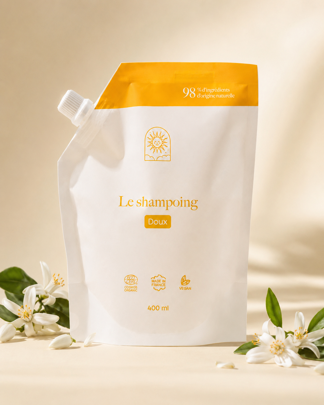 Shampoing doux sans sulfates - cheveux brillants & équilibrés