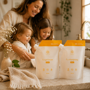 Pack recharges Famille : gel lavant et shampoing maxi format