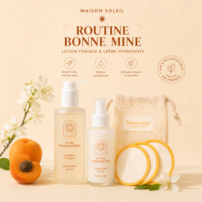 Routine matin express : lotion tonique et crème bonne mince