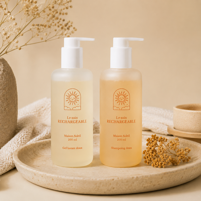Routine famille : Gel lavant et shampoing ultra doux