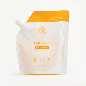 Huile sèche nourrissante BIO pour une peau douce et satinée : recharge grand format - Maison Soleil