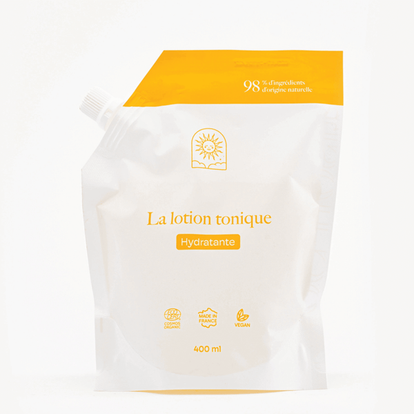 Lotion tonique hydratante BIO - Recharge grand format 400ml - Maison Soleil