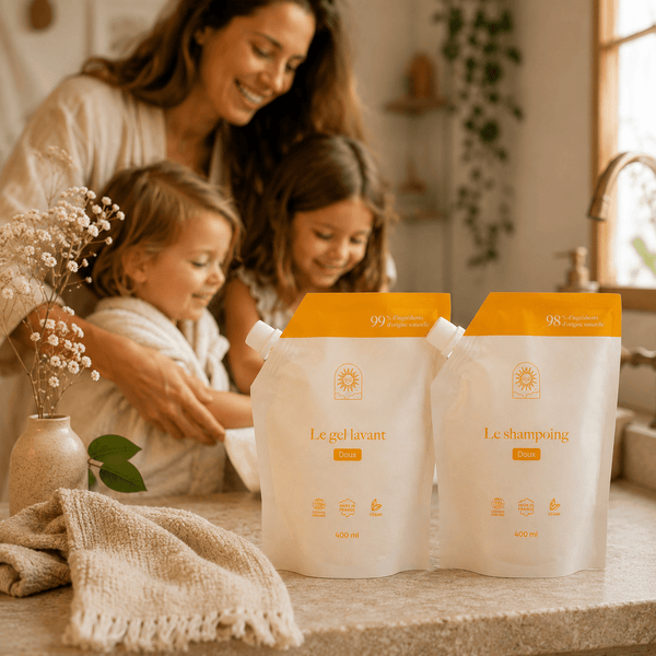 Pack recharges Famille : gel lavant et shampoing maxi format - Maison Soleil