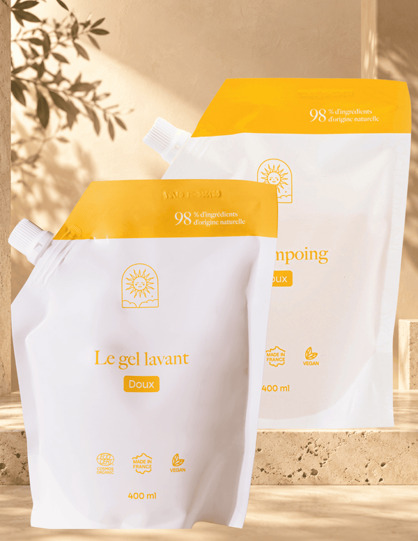 Pack recharges gel lavant et shampoing bio Maison Soleil