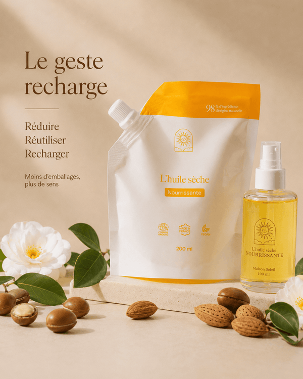 Recharge huile sèche : nourrit, répare et protège - Maison Soleil