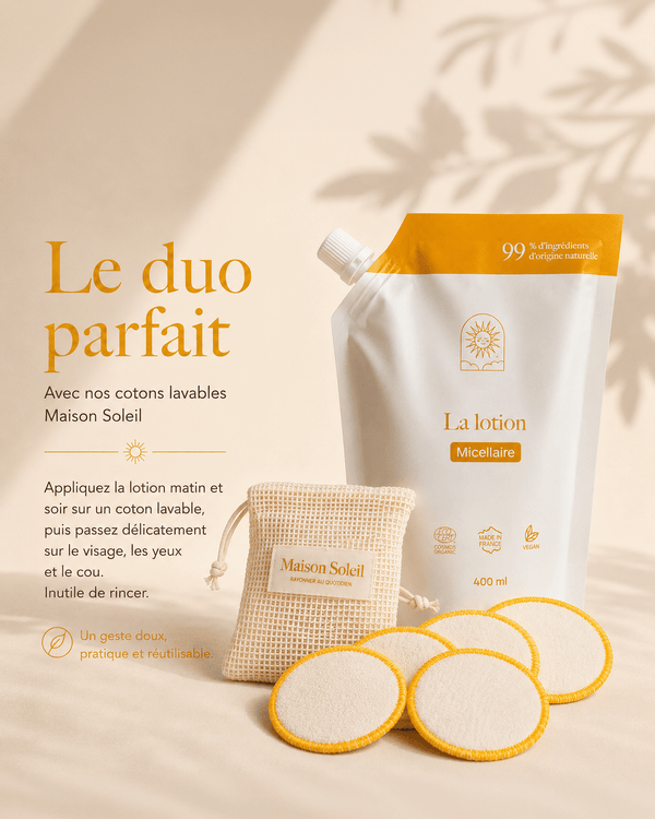 Recharge lotion micellaire anti-âge : nettoie et démaquille - Maison Soleil