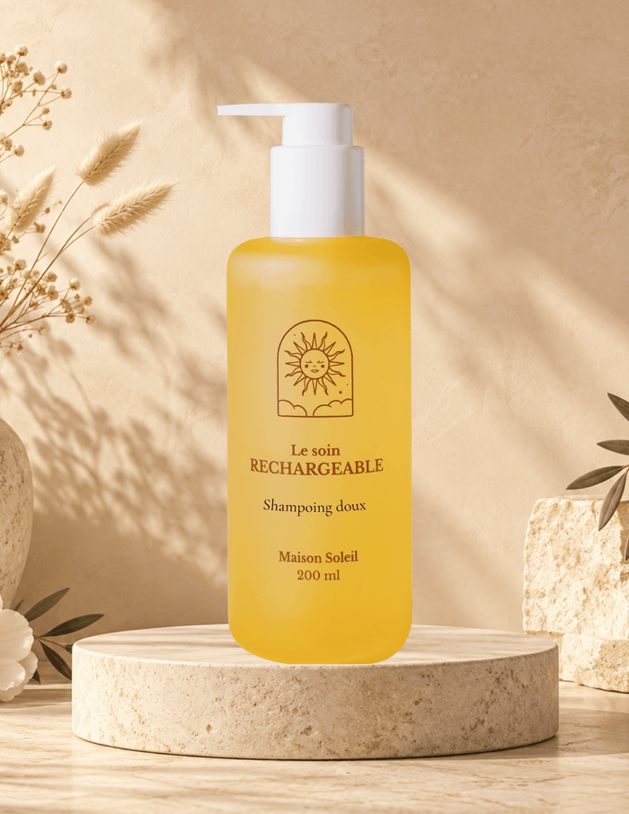 Shampoing doux : cheveux souples et brillants - Maison Soleil