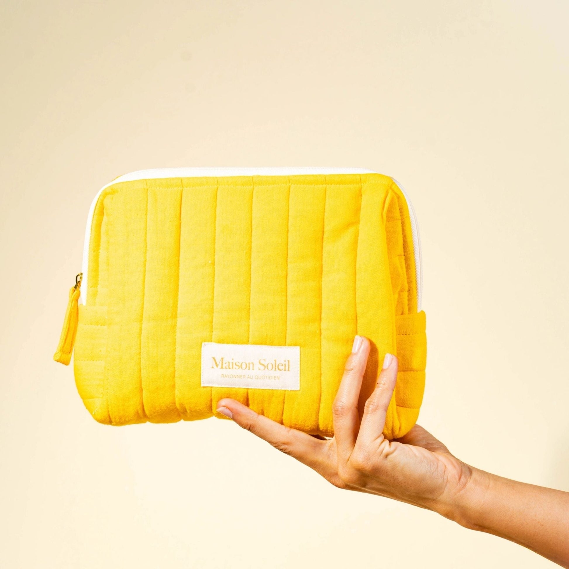 Trousse de toilette en gaze de coton bio - Maison Soleil