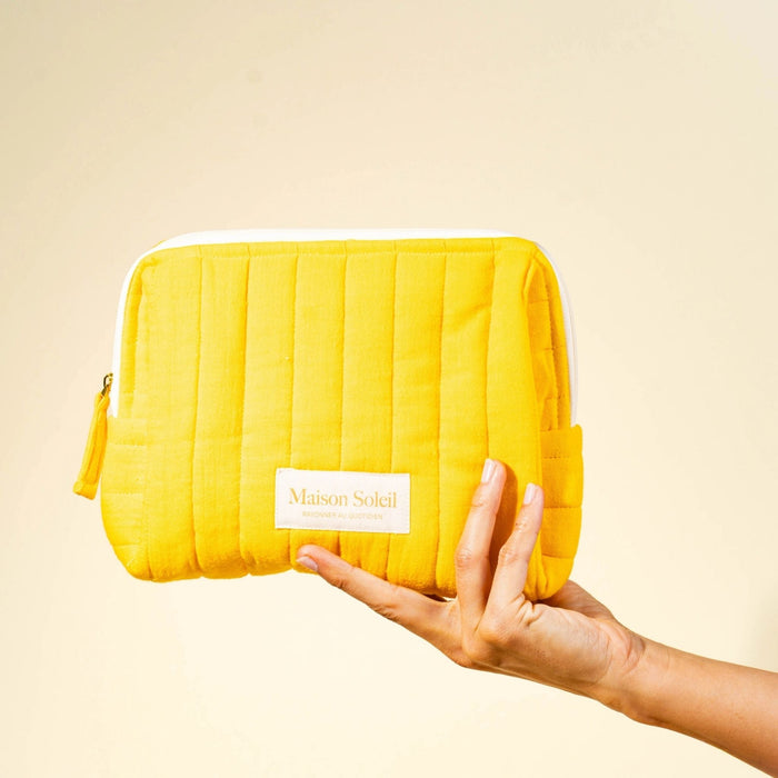 Trousse de toilette en gaze de coton bio - Maison Soleil